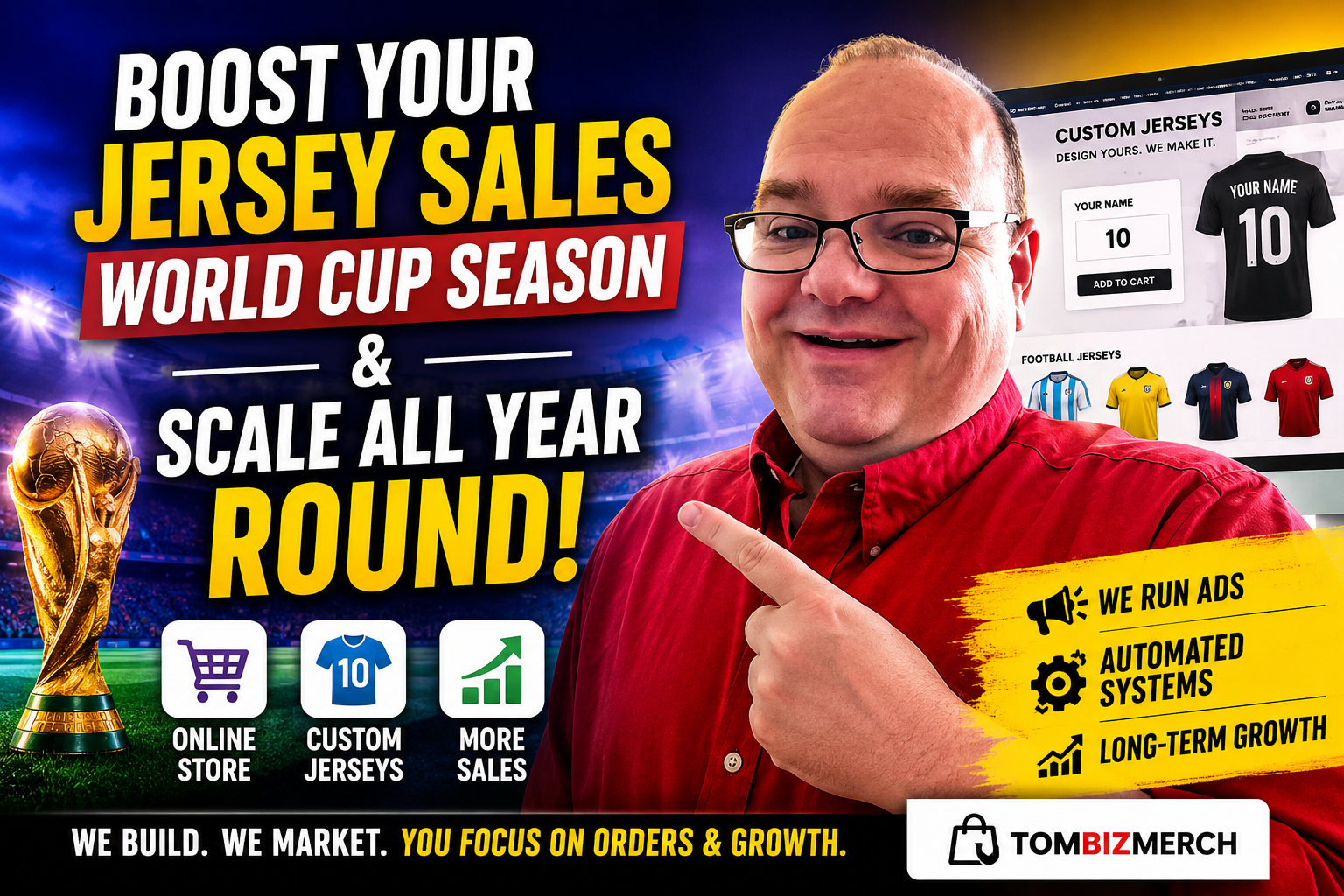 Tombizmerch — Boost your jersey sales for World Cup season and scale all year round