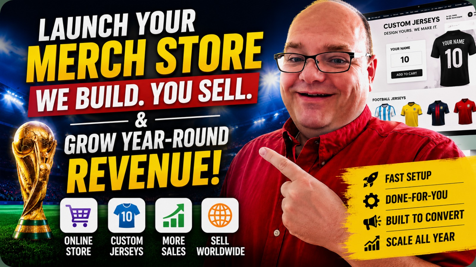 Tombizmerch — Boost your sports merchandise sales and scale all year round